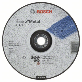 Bosch Obrusovací kotúč s prelisom Expert for Metal A 30 T BF, 230 mm, 6,0 mm 1ks 2608600228