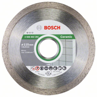 Bosch Diamantový rezací kotúč Standard for Ceramic 115 x 22,23 x 1,6 x 7 mm 1ks 2608602201