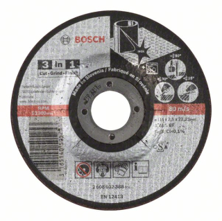 Bosch Rezací kotúč 3 v 1 A 46 S BF, 115 mm, 2,5 mm 1ks 2608602388