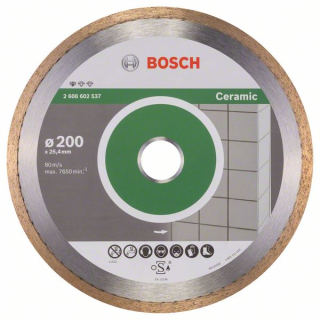 Bosch Diamantový rezací kotúč Standard for Ceramic 200 x 25,40 x 1,6 x 7 mm 1ks 2608602537