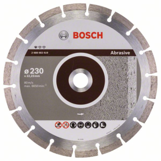 Bosch Diamantový rezací kotúč Standard for Abrasive 230 x 22,23 x 2,3 x 10 mm 1ks 2608602619