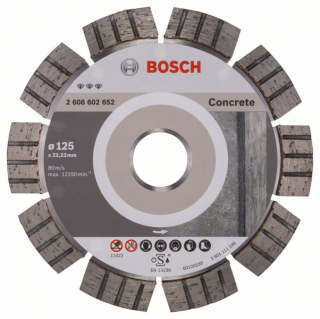 Bosch Diamantový rezací kotúč Best for Concrete 125 x 22,23 x 2,2 x 12 mm 1ks 2608602652