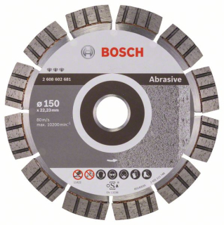 Bosch Diamantový rezací kotúč Best for Abrasive 150 x 22,23 x 2,4 x 12 mm 1ks 2608602681