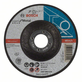 Bosch Rezací kotúč s prelisom Expert for Metal AS 30 S BF, 125 mm, 3,0 mm 1ks 2608603402