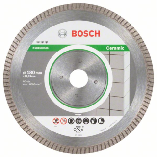 Bosch Diamantový rezací kotúč Best for Ceramic Extra-Clean Turbo 180 x 22,23 x 1,6 x 7 mm 1ks 2608603596