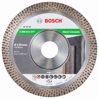 Bosch Diamantový rezací kotúč Best for Hard Ceramic 125x22.23x1.4x10 1ks 2608615077