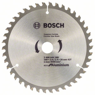 Bosch Pílový kotúč Eco for Aluminium 160x20 42Z 1ks 2608644388