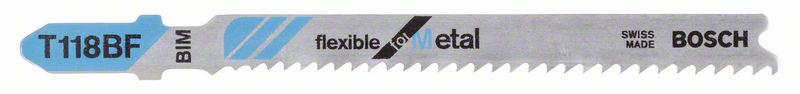 Bosch Pílový list do priamočiarej píly T 118 BF Flexible for Metal 5ks 2608634503