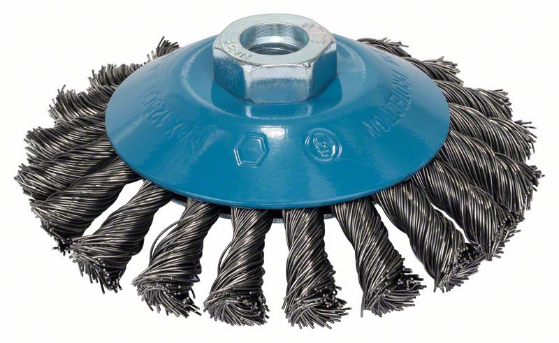 Bosch Kužeľová kefa spletaná 115, oceľ  115 mm, 0,5 mm, M14 1ks 2608622058