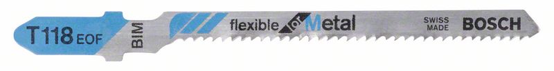 Bosch Pílový list do priamočiarych píl T 118 EOF Flexible for Metal 5ks 2608634237