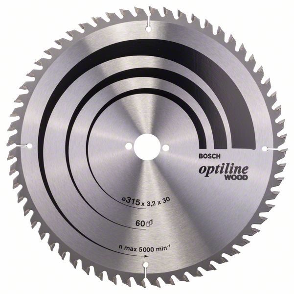 Bosch Pílový kotúč Optiline Wood 315 x 30 x 3,2 mm, 60 1ks 2608640651