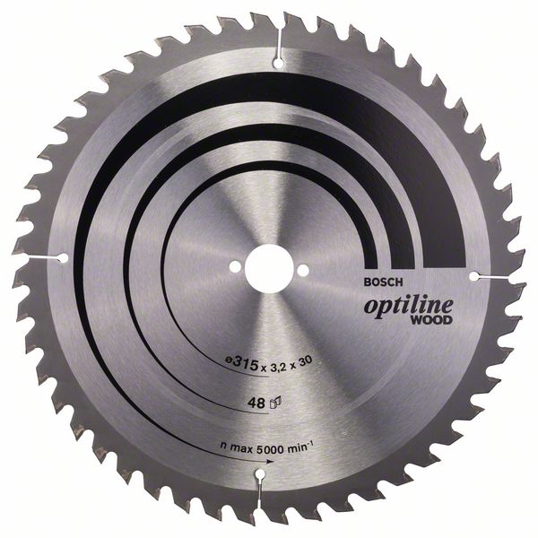 Bosch Pílový kotúč Optiline Wood 315 x 30 x 3,2 mm, 48 1ks 2608640673