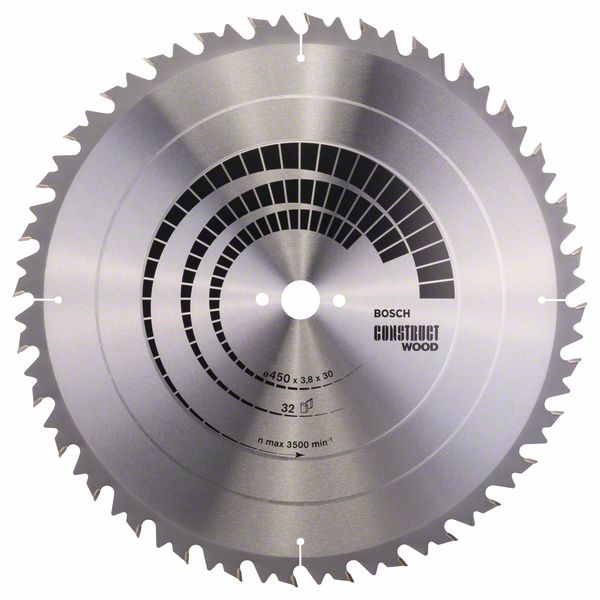 Bosch Pílový kotúč Construct Wood 450 x 30 x 3,8 mm; 32 1ks 2608640704