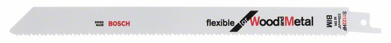 Bosch Pílový list do chvostovej píly S 1122 HF Flexible for Wood and Metal 100ks 2608656034