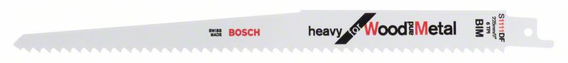 Bosch Pílový list do chvostovej píly S 1111 DF Heavy for Wood and Metal 2ks 2608656273