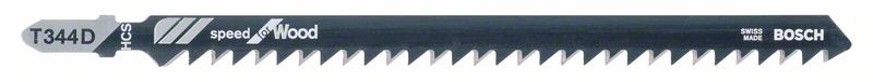 Bosch Pílový list do priamočiarej píly T 344 D Speed for Wood 5ks 2608633A34