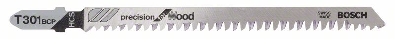 Bosch Pílový list do priamočiarych píl T 301 BCP Precision for Wood 5ks 2608633A37