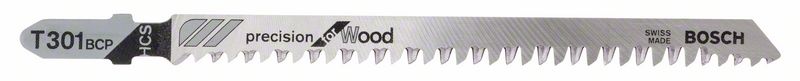 Bosch Pílový list do priamočiarych píl T 301 BCP Precision for Wood 25ks 2608633A40