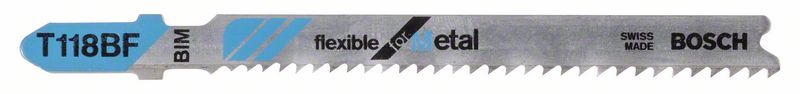Bosch Pílový list do priamočiarej píly T 118 BF Flexible for Metal 3ks 2608636232