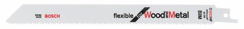 Bosch Pílový list do chvostovej píly S 1022 HF Flexible for Wood and Metal 100ks 2608656636