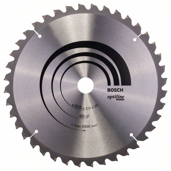 Bosch Pílový kotúč Optiline Wood 305 x 30 x 2,5 mm, 40 1ks 2608640440