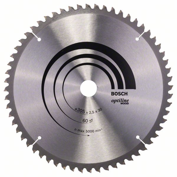 Bosch Pílový kotúč Optiline Wood 305 x 30 x 2,5 mm, 60 1ks 2608640441
