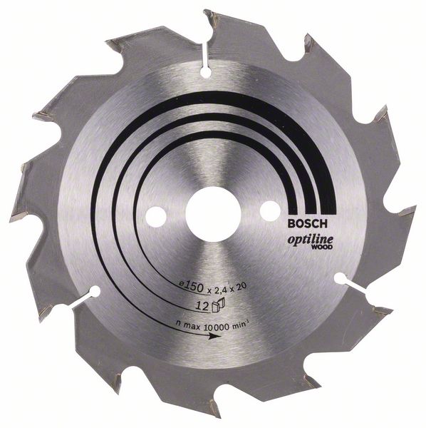 Bosch Pílový kotúč Optiline Wood 150 x 20/16 x 2,4 mm, 12 1ks 2608641169