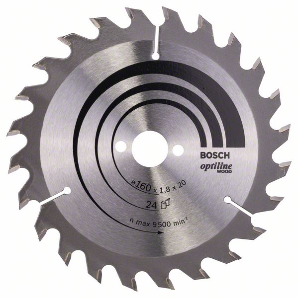 Bosch Pílový kotúč Optiline Wood 160 x 20/16 x 1,8 mm, 24 1ks 2608641171