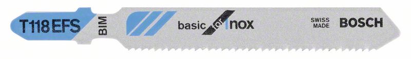 Bosch Pílový list do priamočiarych píl T 118 EFS Basic for Inox 3ks 2608636499