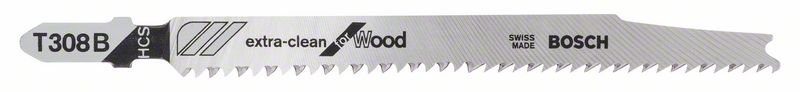 Bosch Pílový list do priamočiarych píl T 308 B Extraclean for Hard Wood 3ks 2608663750