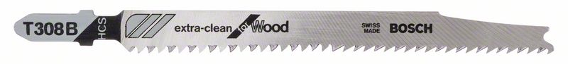 Bosch Pílový list do priamočiarych píl T 308 B Extraclean for Hard Wood 25ks 2608663752
