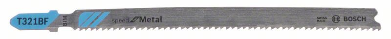 Bosch Pílový list do priamočiarej píly T 321 BF Speed for Metal 5ks 2608636707
