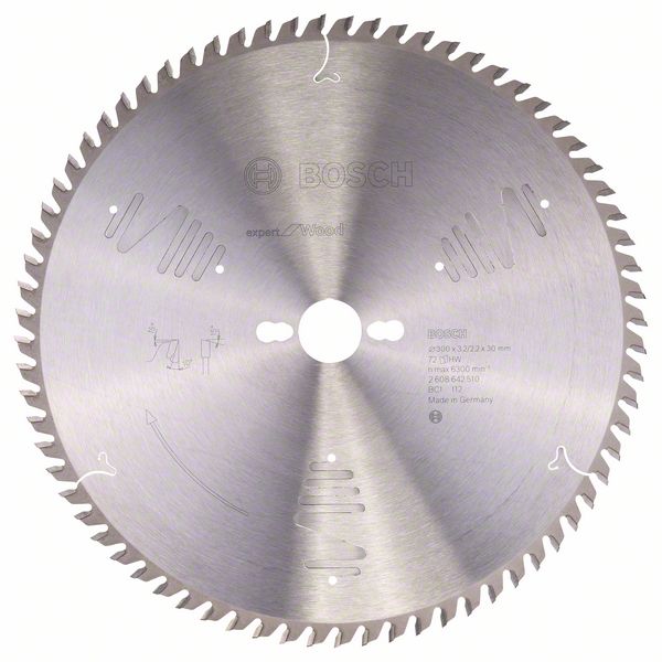 Bosch Pílový kotúč Expert for Wood 300 x 30 x 3,2 mm, 72 1ks 2608642510