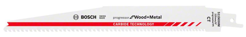 Bosch Pílový list do chvostovej píly S 1156 XHM Carbide Progressor for Wood and Metal 1ks 2608653100