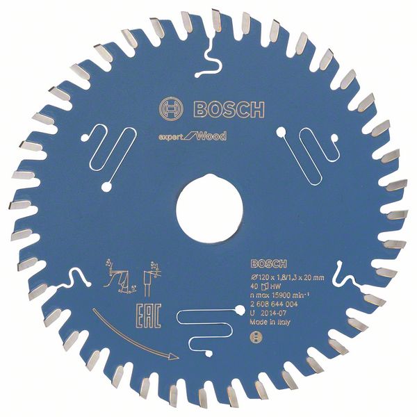 Bosch Pílový kotúč Expert for Wood 120 x 20 x 1,8 mm, 40 1ks 2608644004