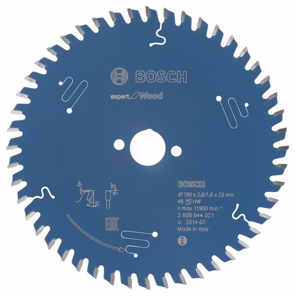 Bosch Pílový kotúč Expert for Wood 160 x 20 x 2,6 mm, 48 1ks 2608644021