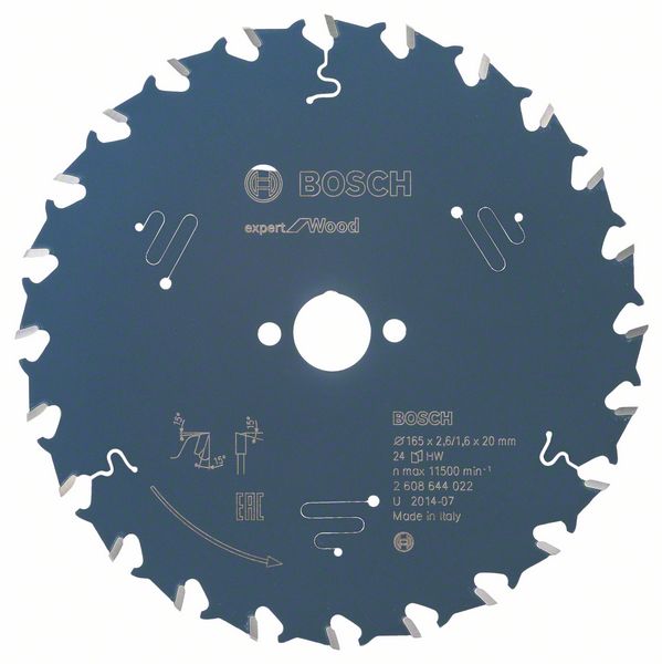 Bosch Pílový kotúč Expert for Wood 165 x 20 x 2,6 mm, 24 1ks 2608644022