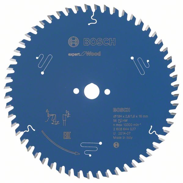 Bosch Pílový kotúč Expert for Wood 184 x 16 x 2,6 mm, 56 1ks 2608644037