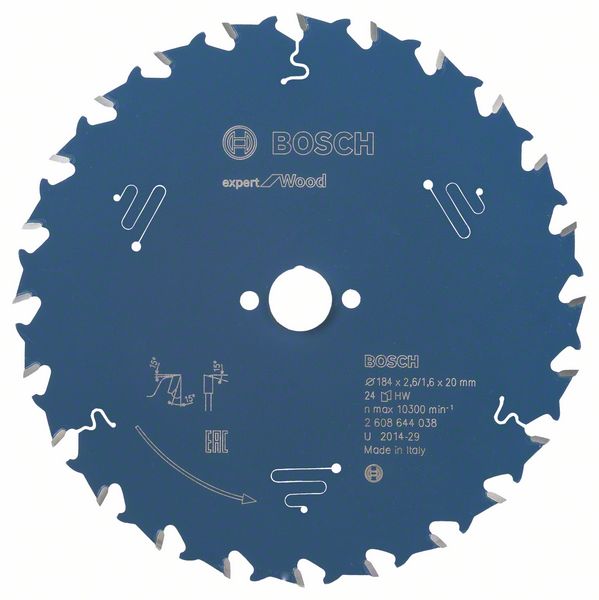 Bosch Pílový kotúč Expert for Wood 184 x 20 x 2,6 mm, 24 1ks 2608644038
