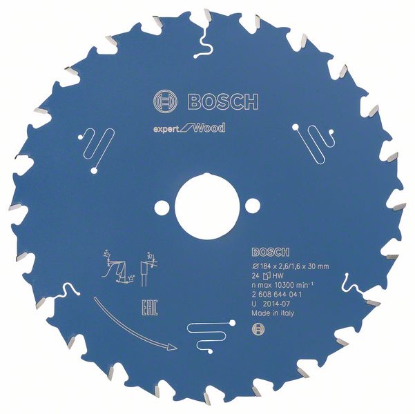 Bosch Pílový kotúč Expert for Wood 184 x 30 x 2,6 mm, 24 1ks 2608644041