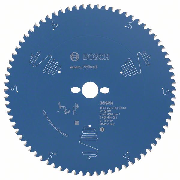 Bosch Pílový kotúč Expert for Wood 315 x 30 x 2,4 mm, 72 1ks 2608644081