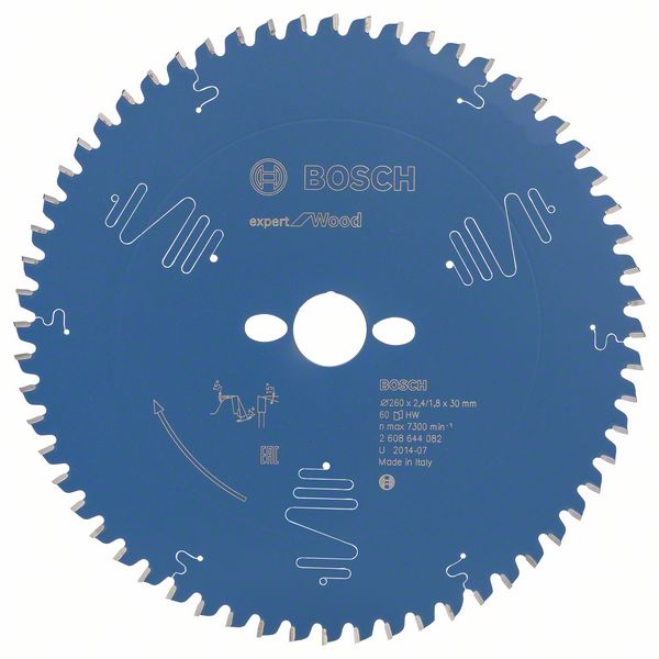Bosch Pílový kotúč Expert for Wood 260 x 30 x 2,4 mm, 60 1ks 2608644082