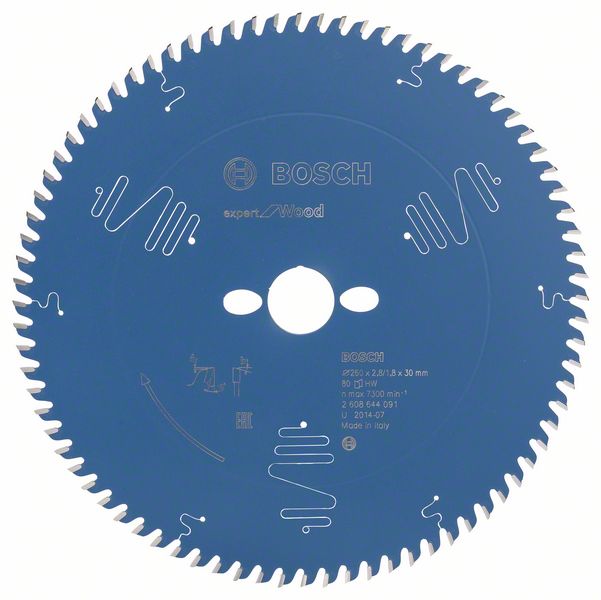Bosch Pílový kotúč Expert for Wood 260 x 30 x 2,8 mm, 80 1ks 2608644091