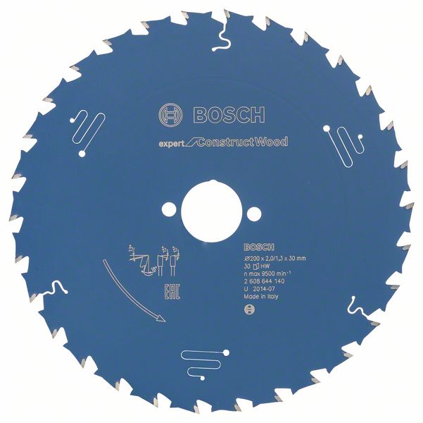 Bosch Pílový kotúč Expert for Construct Wood 200 x 30 x 2,0 mm, 30 1ks 2608644140
