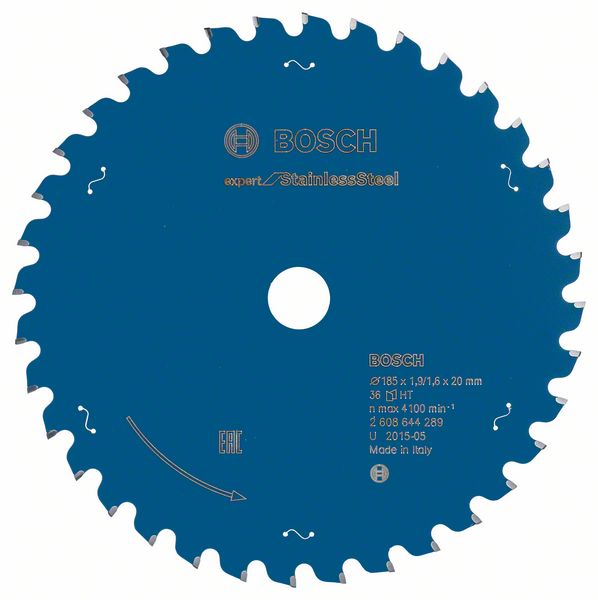 Bosch Pílový kotúč do okružnej píly Expert for Stainless Steel 185 x 20 x 1,9 x 36 1ks 2608644289