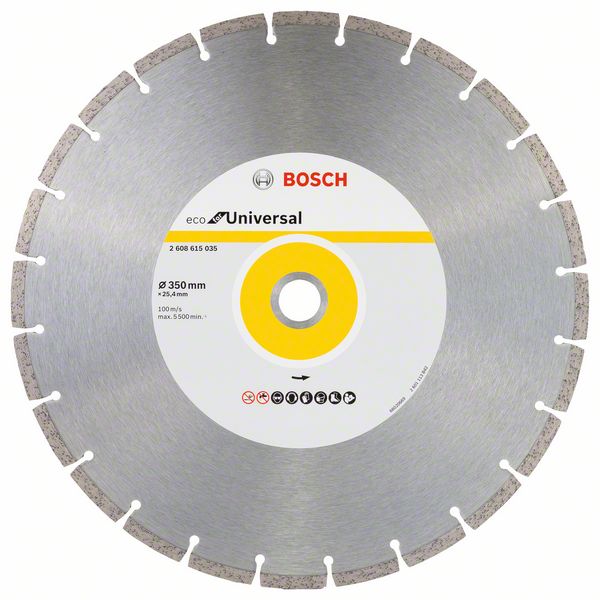 Bosch Diamantový rezací kotúč ECO for Universal 350x25.4x3.2x8 1ks 2608615035