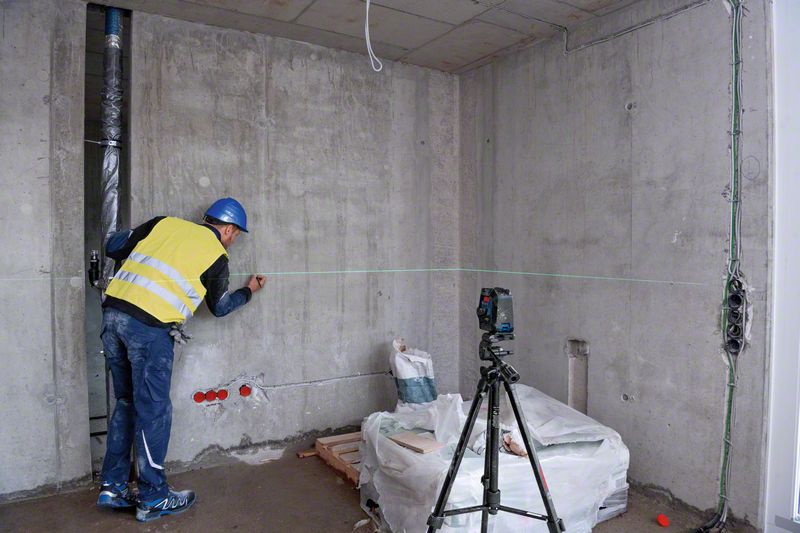 Čiarový laser Bosch GLL 2-15 G + LB10 + DK10 kufor 0601063W02