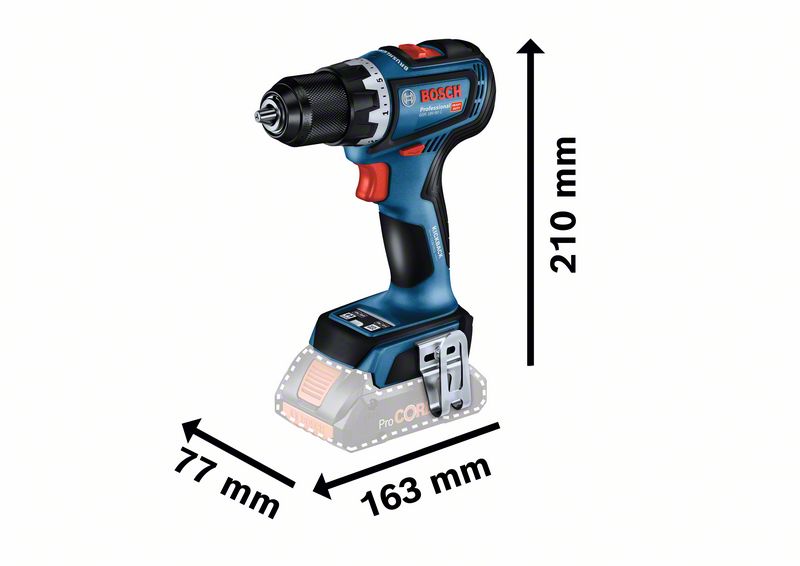 Bosch Aku vŕtací skrutkovač GSR 18V-65 (2x4Ah) L-Boxx 06019N3206