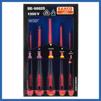 Sada izolovaných skrutkovačov (1000V) Bahco BE-9882S ploché + PZ
