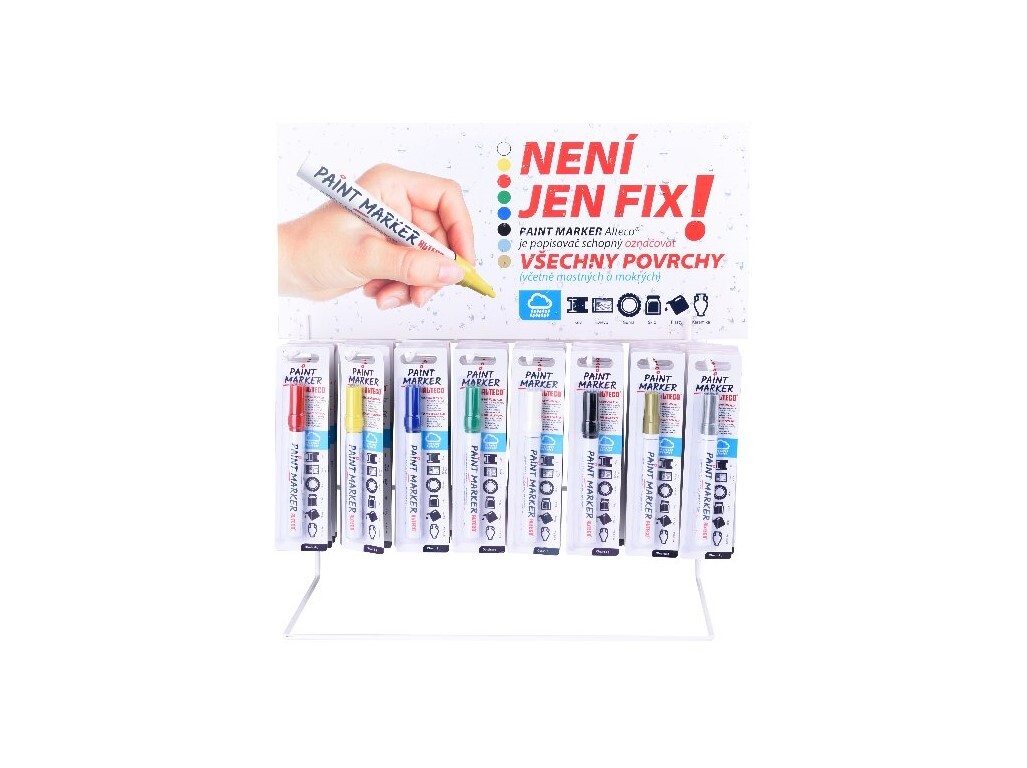 Univerzálny popisovač na všetky materiály Alteco PaintMarker Biela